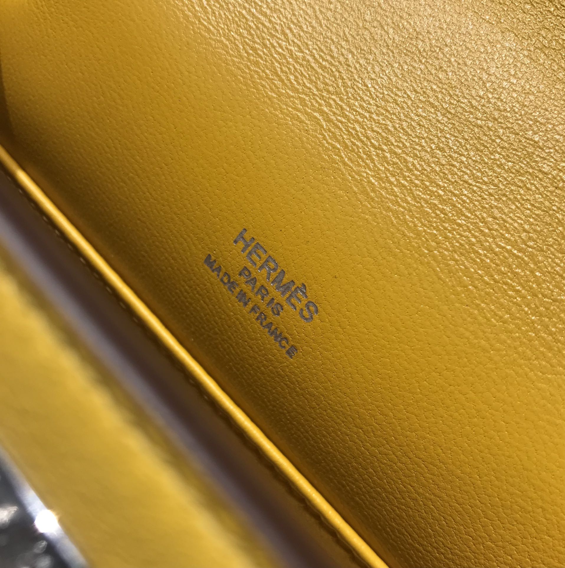 Hermes Mini Kelly Pochette 22cm Bag In Yellow Amber Swift Leather